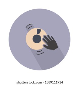 Vinyl record vector icon. filled flat sign for mobile concept and web design. Gramophone vinyl glyph icon. Music symbol, logo illustration. Pixel perfect vector graphics
