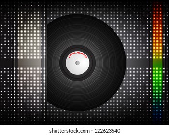 Vinyl record. Vector illustration.