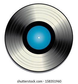 Vinyl record vector illustration.