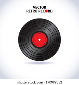 Vinyl record in vector - illustration