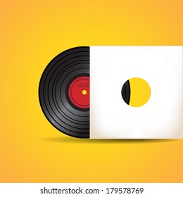 Vinyl record in vector - illustration