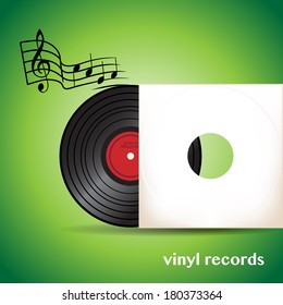 Vinyl record in vector - illustration