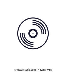 Vinyl Recorder Line Icon