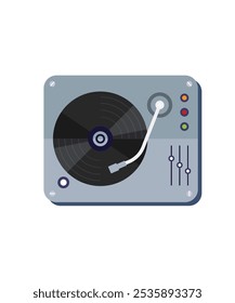 Icono de Antiguas de grabadora de vinilo. Ilustración vectorial ilustración de stock