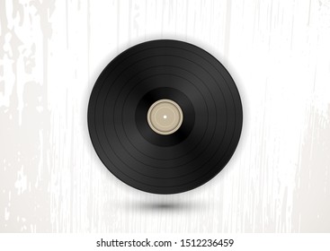 Vinyl records icon illustration, music pattern. Vector illustration for your design.