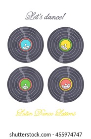 Vinyl records with Latin music