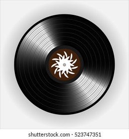 Vinyl records, realistic vinyl design, old design, esp10