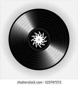 Vinyl records, realistic vinyl design, old design, esp10