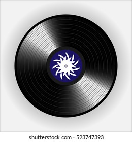 Vinyl records, realistic vinyl design, old design, esp10