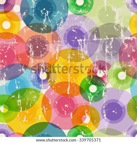 vinyl records seamless background pattern, grunge vector, fictional artwork