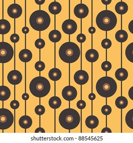 Vinyl records. Seamless vector