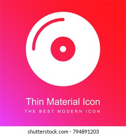 Vinyl red and pink gradient material white icon minimal design