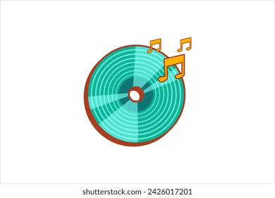 Vinyl Retro Flat Sticker Design