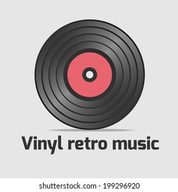 vinyl retro illustration. vector eps 10