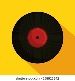 vinyl retro music icon