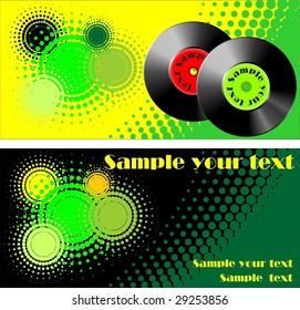 vinyl retro style vector