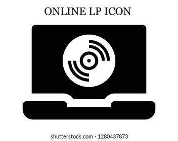 Vinyl search icon. Editable Vinyl search icon for web or mobile.
