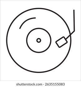 Vinil ícone stock outline vetor