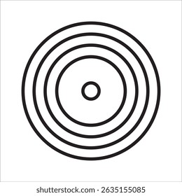 Vinyl stock icon outline vector