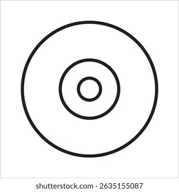 Vinyl stock icon outline vector