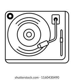 vinyl turntable device icon