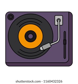 vinyl turntable device icon