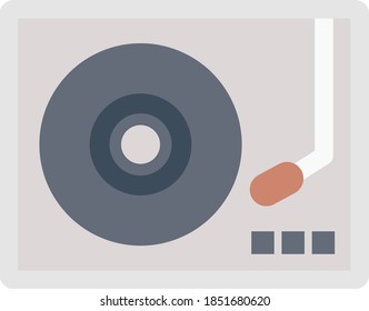 vinyl vector flat colour icon 