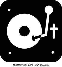 vinyl vector glyph flat icon