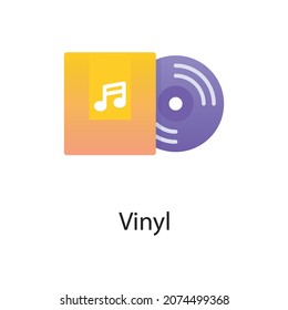 Vinyl vector Gradient  Icon Design illustration. Activities Symbol on White background EPS 10 File
