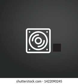 Vinyl vector icon. Vinyl concept stroke symbol design. Thin graphic elements vector illustration, outline pattern for your web site design, logo, UI. EPS 10.