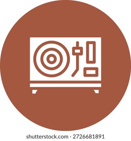Ilustración de diseño de icono de Vector de vinilo