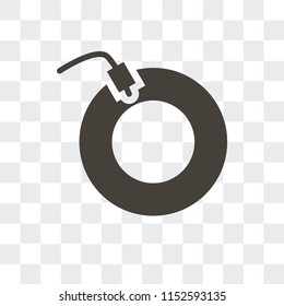 Vinyl vector icon isolated on transparent background, Vinyl logo concept