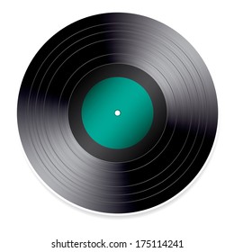 Vinyl vector illustration.