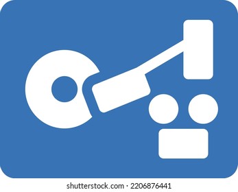 vinyl Vector illustration on a transparent background. Premium quality symmbols. Glyphs vector icons for concept and graphic design. 
