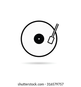 vinyl vector illustration on a white