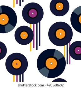 vinyl vector seamless pattern