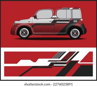 Aufkleber aus Vinyl-Vektor-Verpackungsmaterial. für ein Fahrzeug, Rallye, Livery, Sportwagen