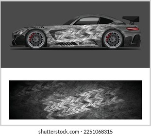 vinyl vehicle wrap sticker design, vector car wrap graphics