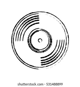 vinyl vintage record icon vector illustration graphic design