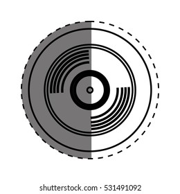 vinyl vintage record icon vector illustration graphic design