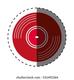 vinyl vintage record icon vector illustration graphic design