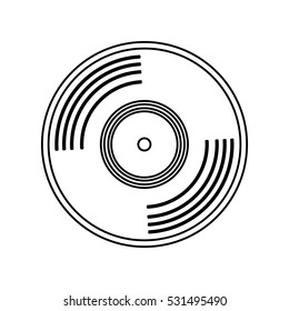 vinyl vintage record icon vector illustration graphic design