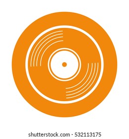 vinyl vintage record icon vector illustration graphic design