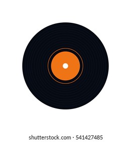 Vinyl vintage record icon vector illustration graphic