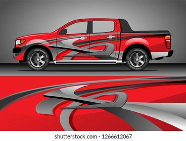 Vinyl wrap graphic design / pickup truck livery