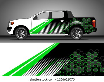 Vinyl wrap graphic design / pickup truck livery