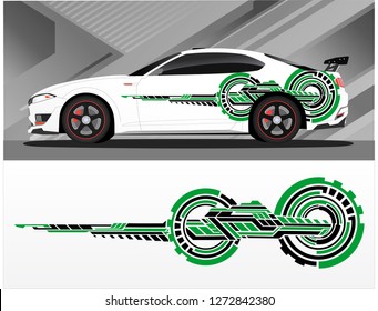 Vinyls sticker Decals for Car truck mini bus modify Motorcycle. Racing drift Vehicle Graphics kit isolated vector design race Elegant stripes modern concept technology background for wrap