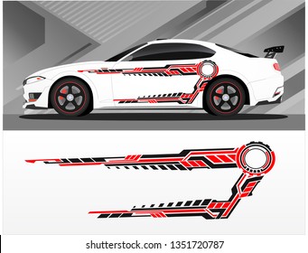 Vinyls sticker Decals for Car truck mini bus modify Motorcycle. Racing Vehicle Graphics kit isolated vector design race Elegant stripes modern color technology background for wrap