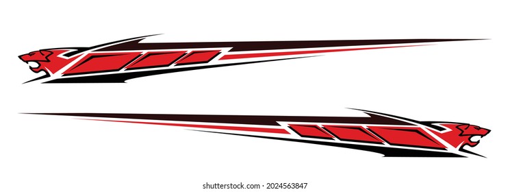 Vinyls sticker set techno power performance Decals for Car truck mini bus modify Motorcycle. Racing Vehicle Graphics kit isolated vector design race Elegant stripes