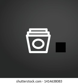 Vinyls vector icon. Vinyls concept stroke symbol design. Thin graphic elements vector illustration, outline pattern for your web site design, logo, UI. EPS 10.